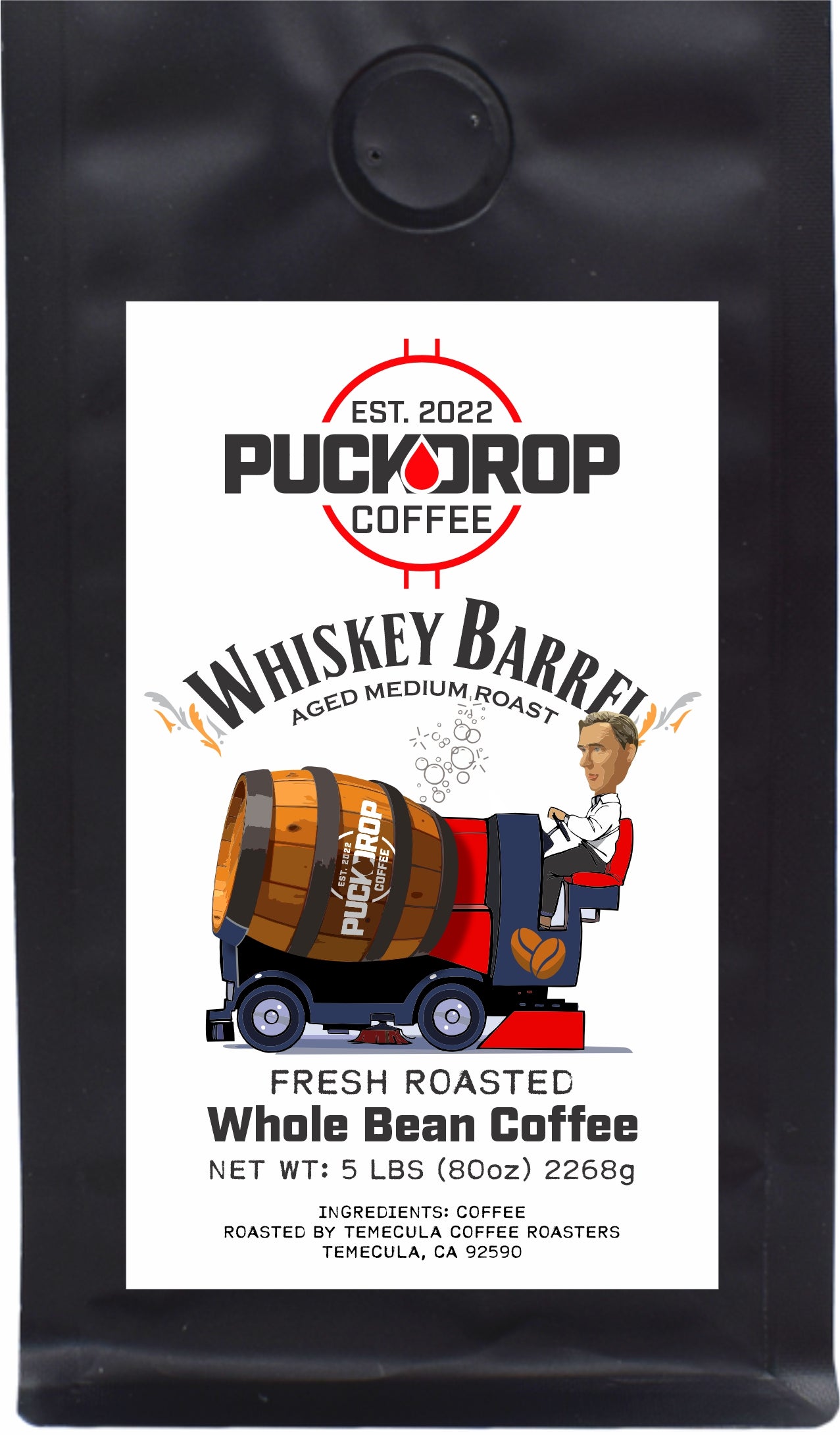 Whiskey Barrel Aged Medium Roast