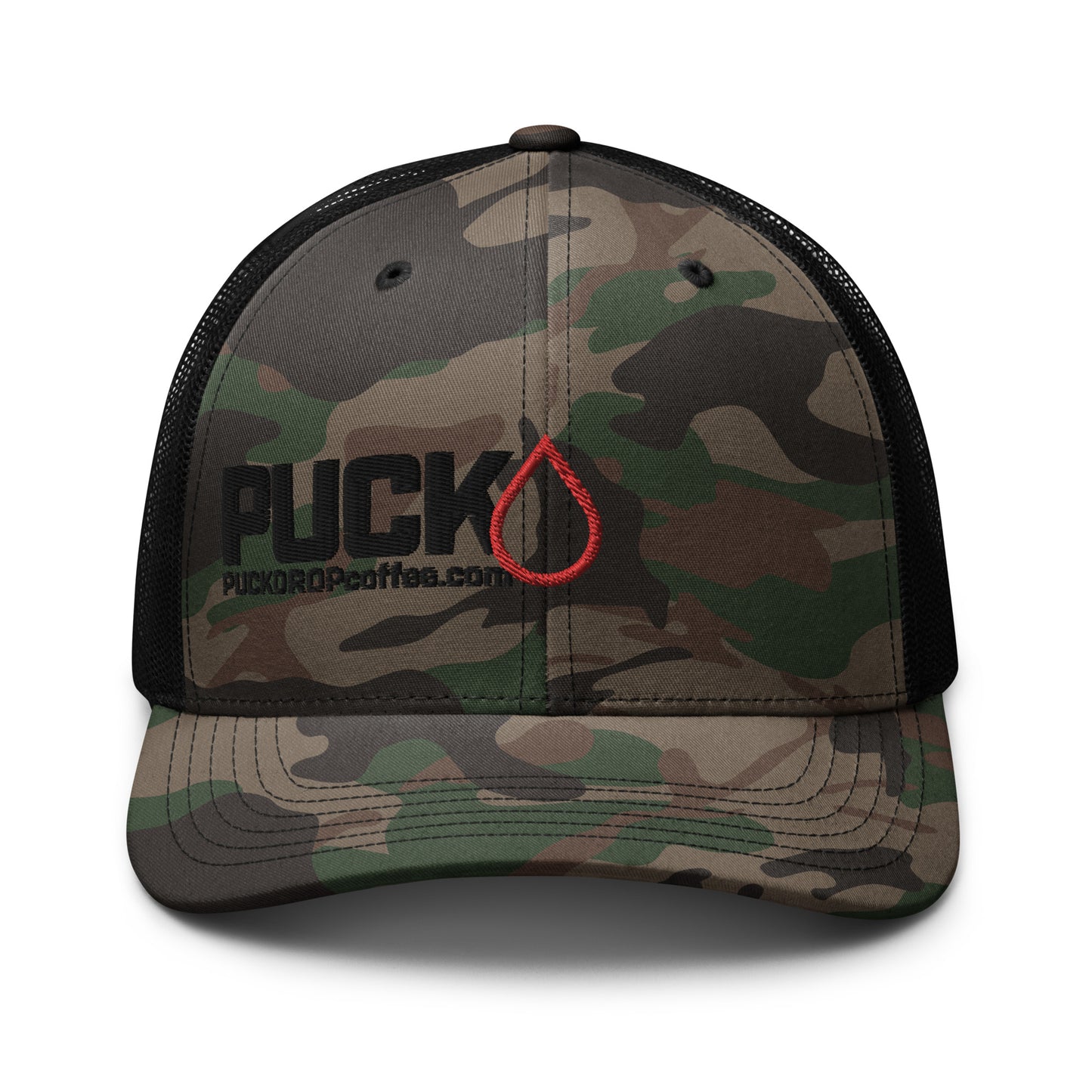 PUCK! Snapback Camouflage trucker hat
