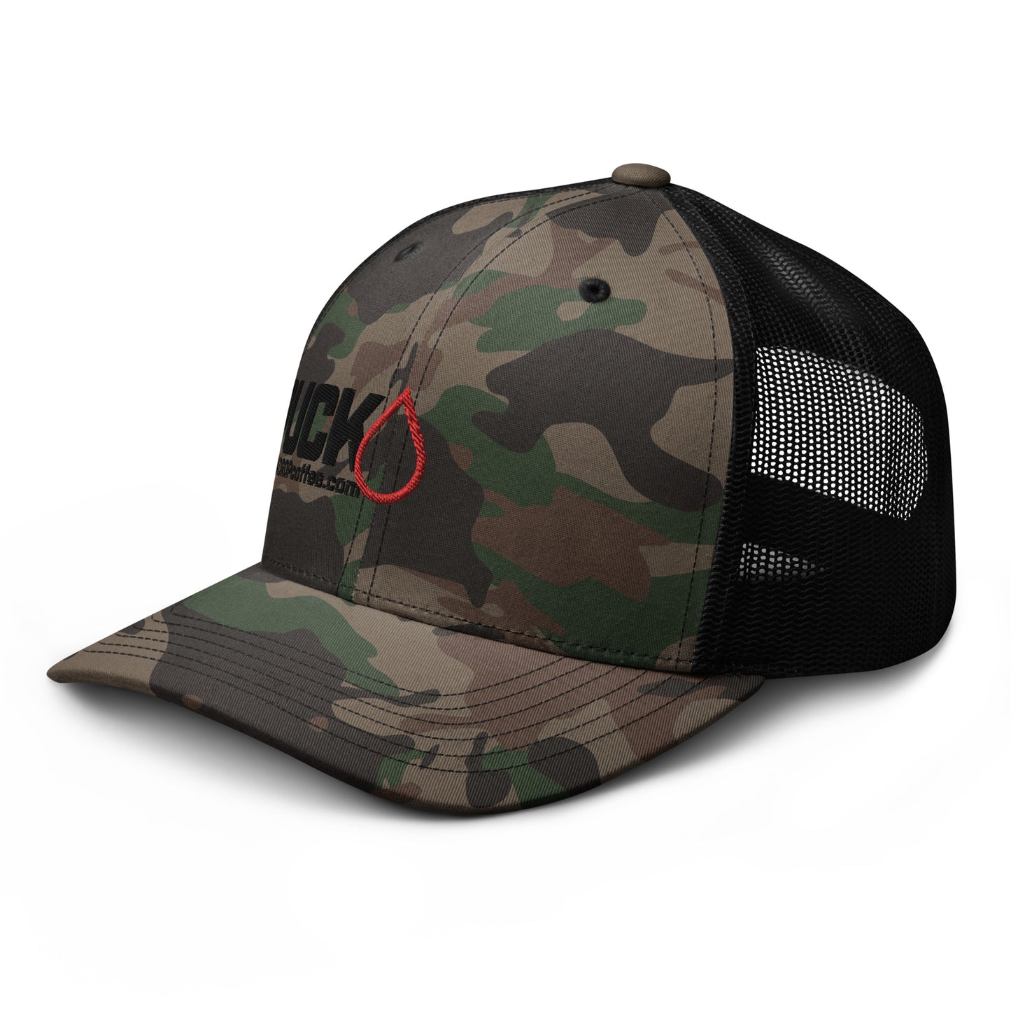 PUCK! Snapback Camouflage trucker hat