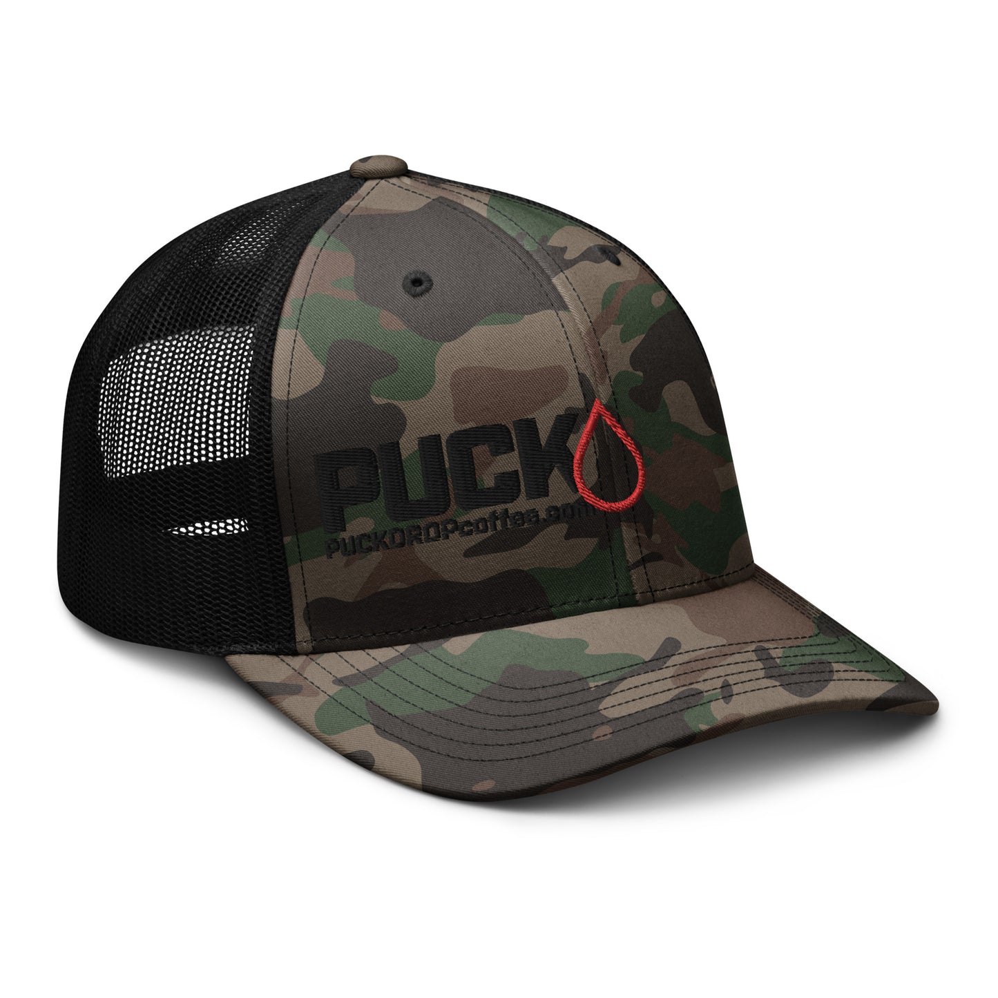 PUCK! Snapback Camouflage trucker hat