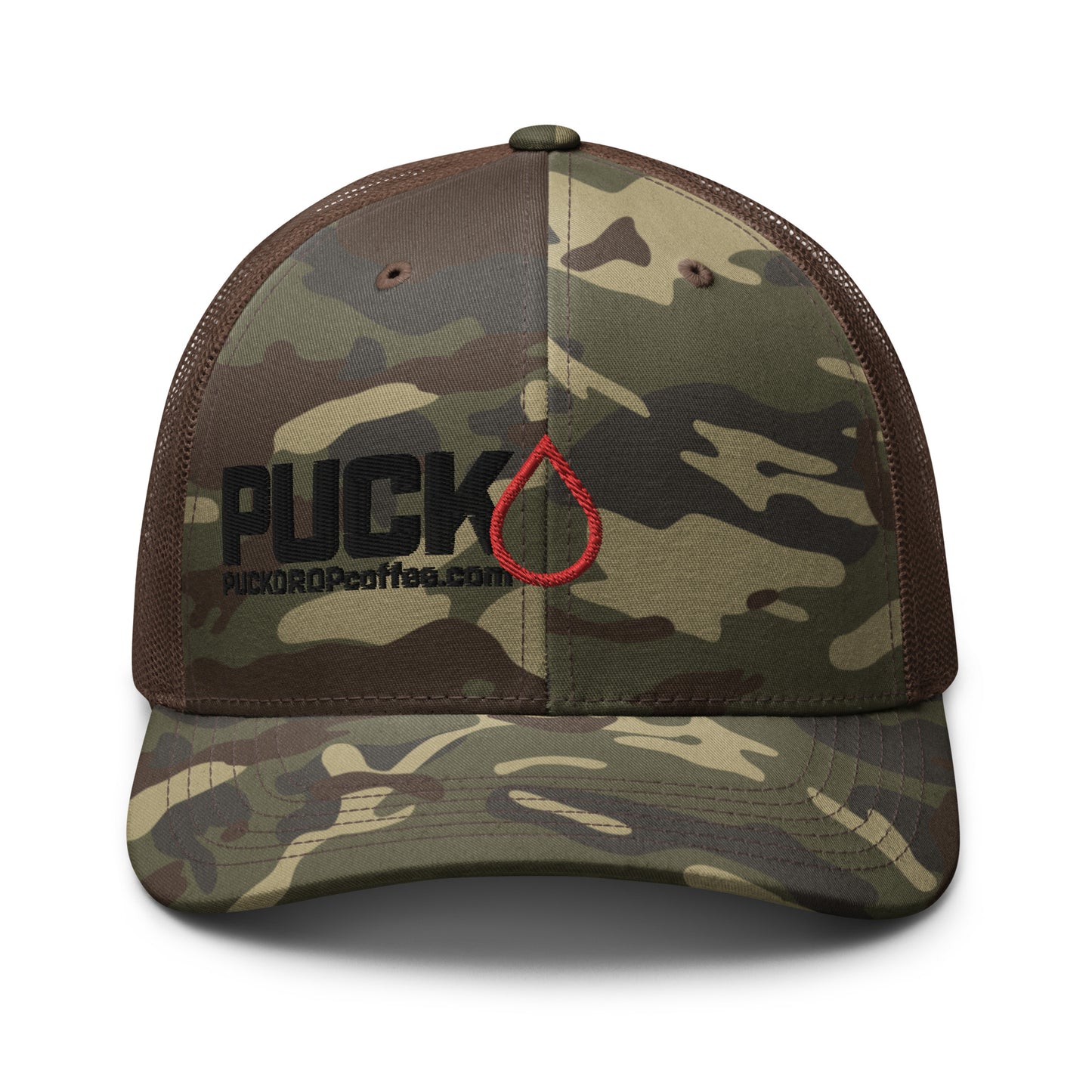 PUCK! Snapback Camouflage trucker hat