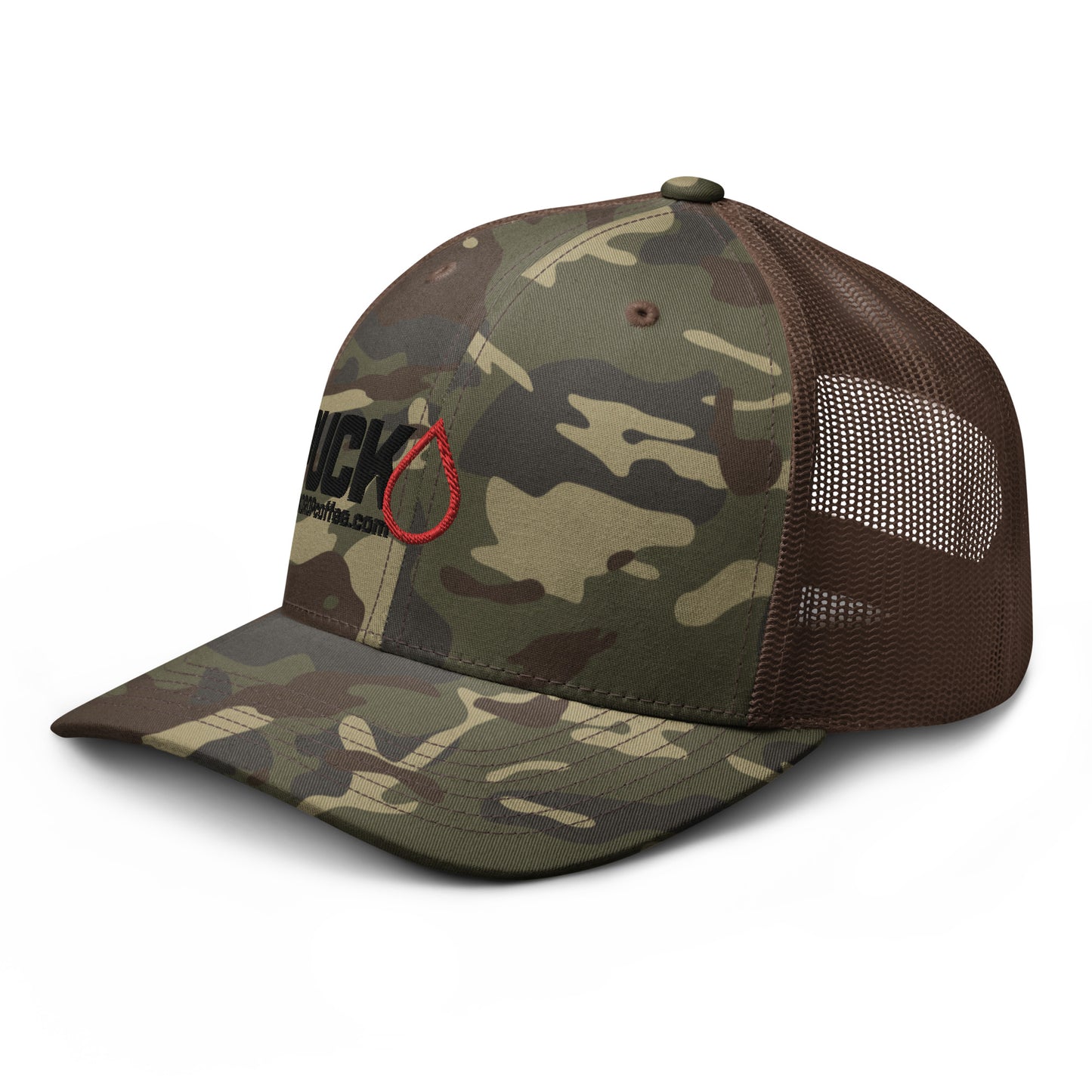 PUCK! Snapback Camouflage trucker hat
