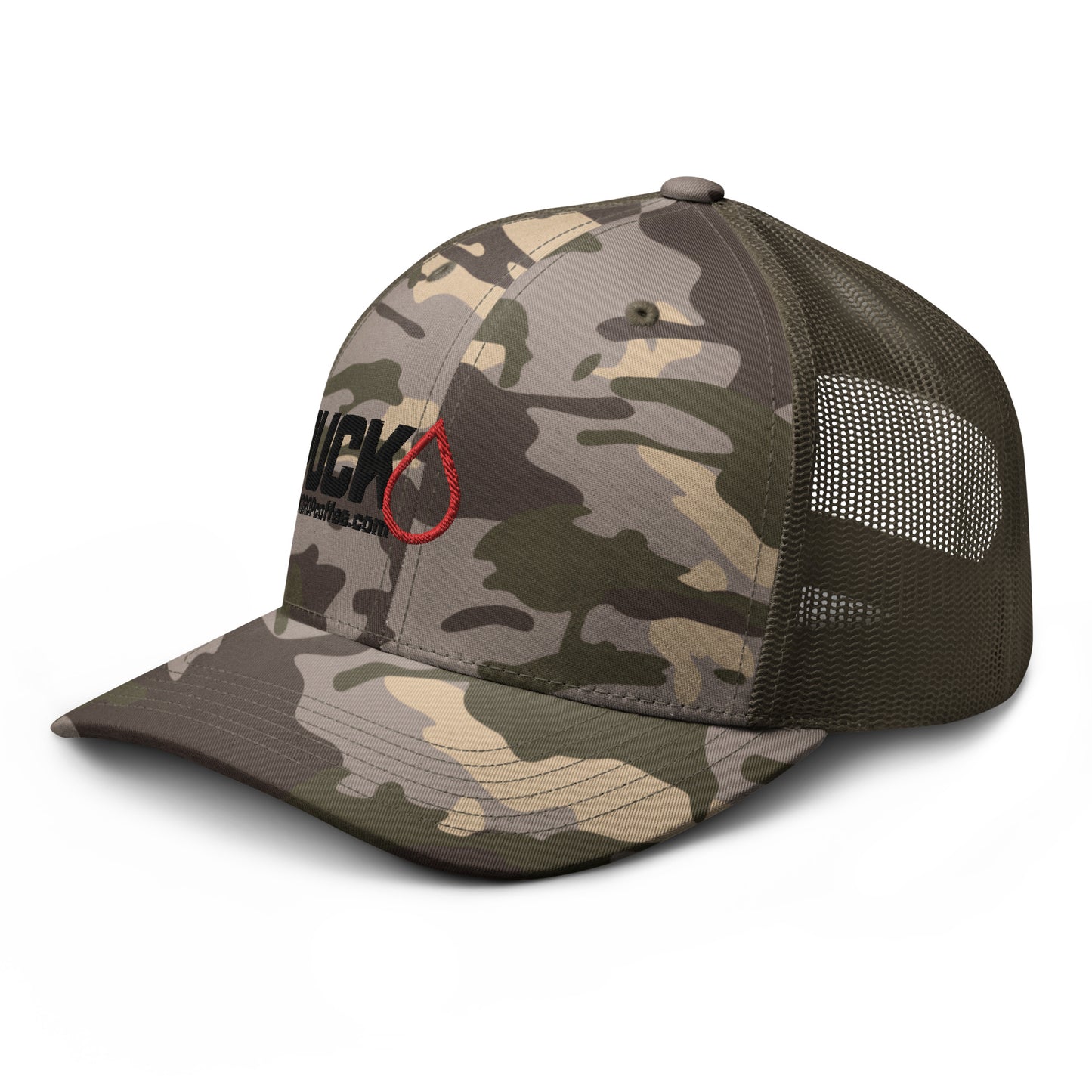 PUCK! Snapback Camouflage trucker hat