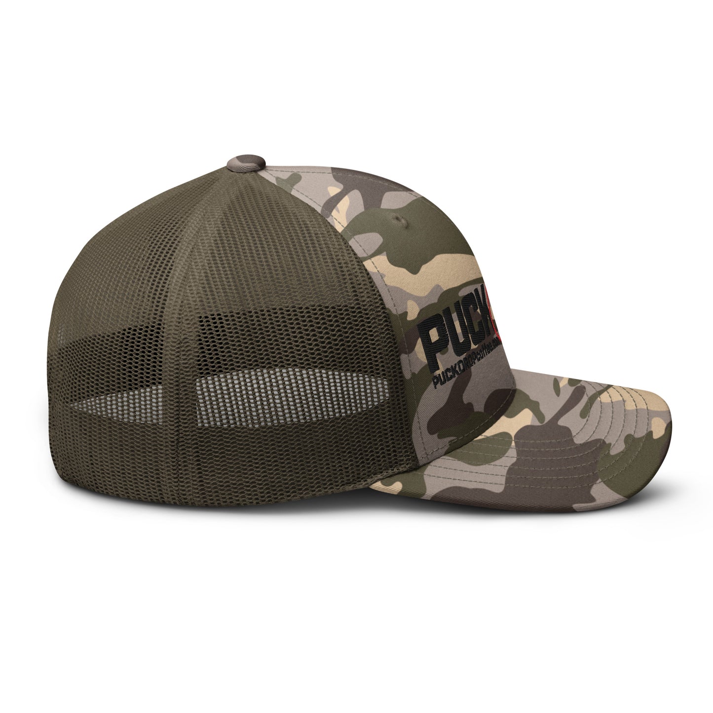 PUCK! Snapback Camouflage trucker hat