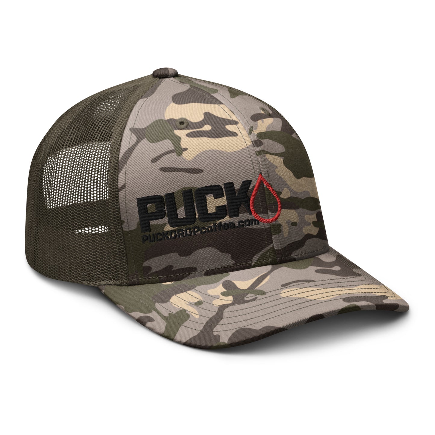 PUCK! Snapback Camouflage trucker hat