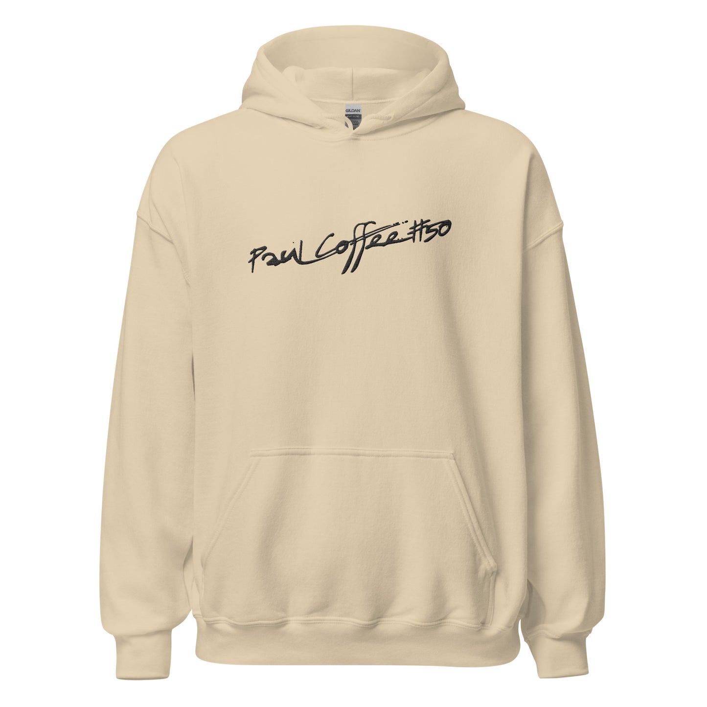 Paul's Unisex Hoodie Gildan - Embroidery Front - Print Back 50/50 - SAND
