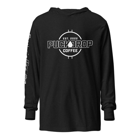 PUCKDROP Hooded long-sleeve tee