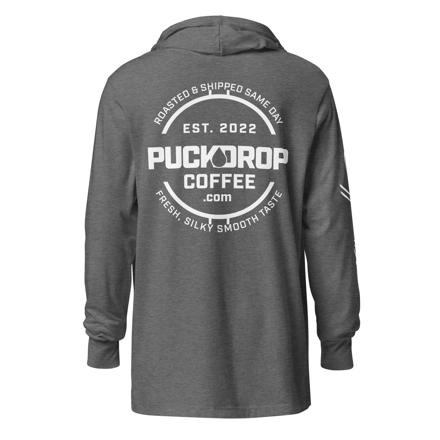 PUCKDROP Hooded long-sleeve tee
