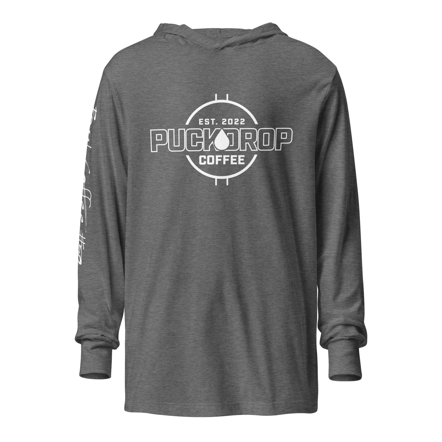 PUCKDROP Hooded long-sleeve tee