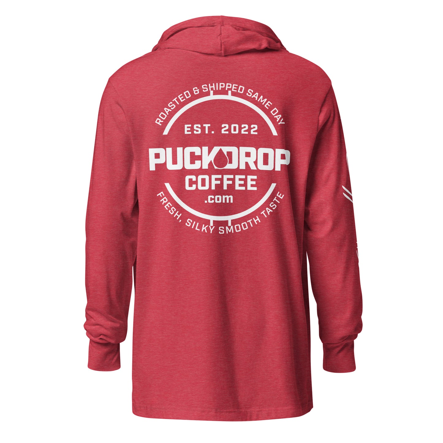 PUCKDROP Hooded long-sleeve tee