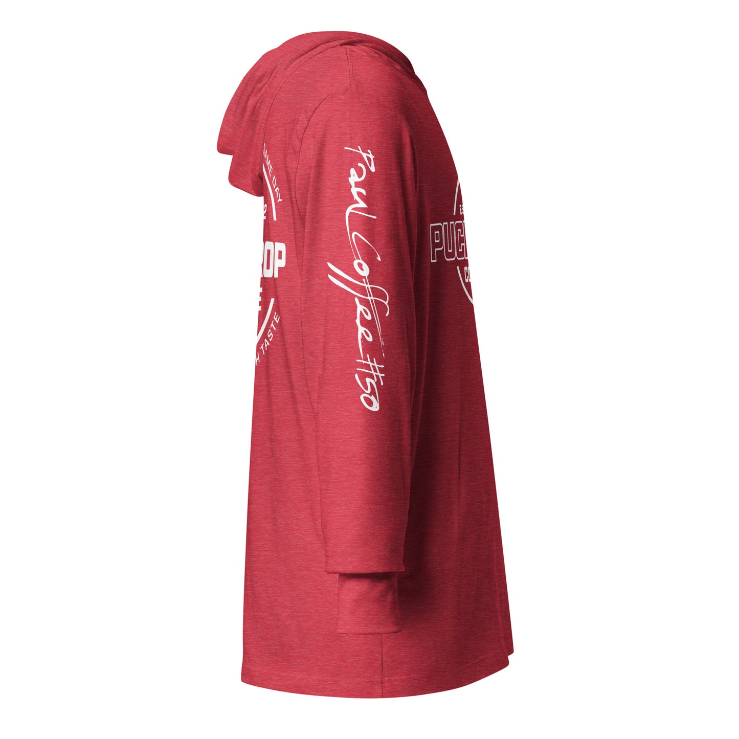 PUCKDROP Hooded long-sleeve tee