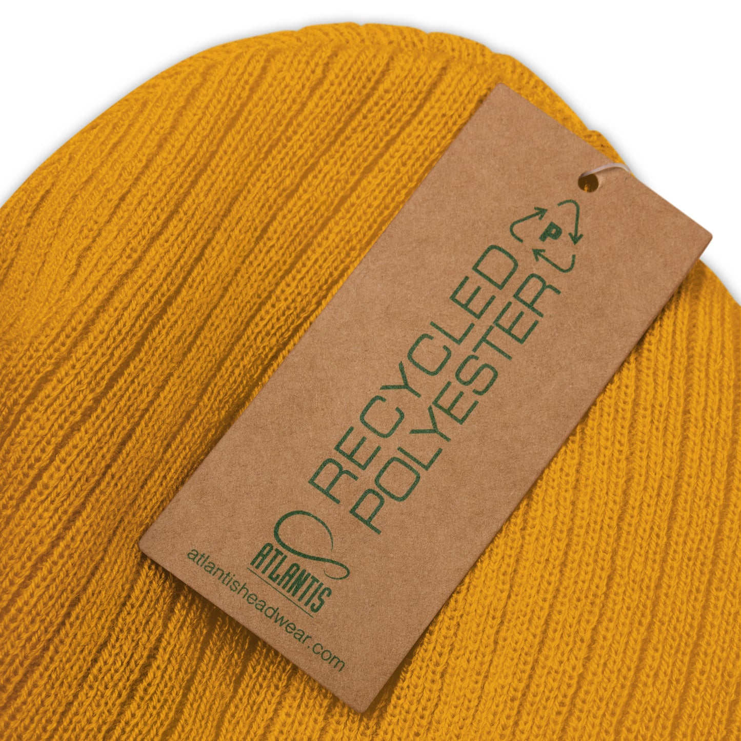 PUCK drop Ribbed knit beanie