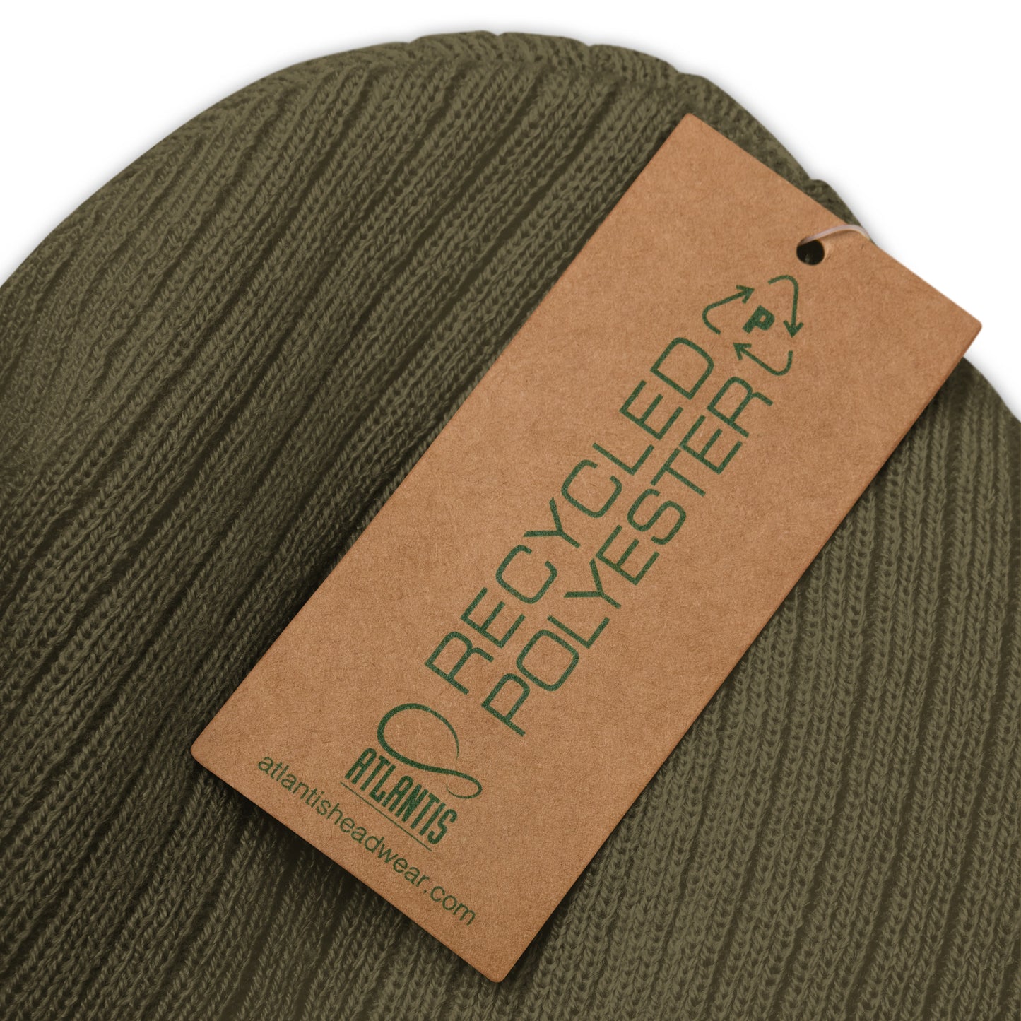 PUCK drop Ribbed knit beanie