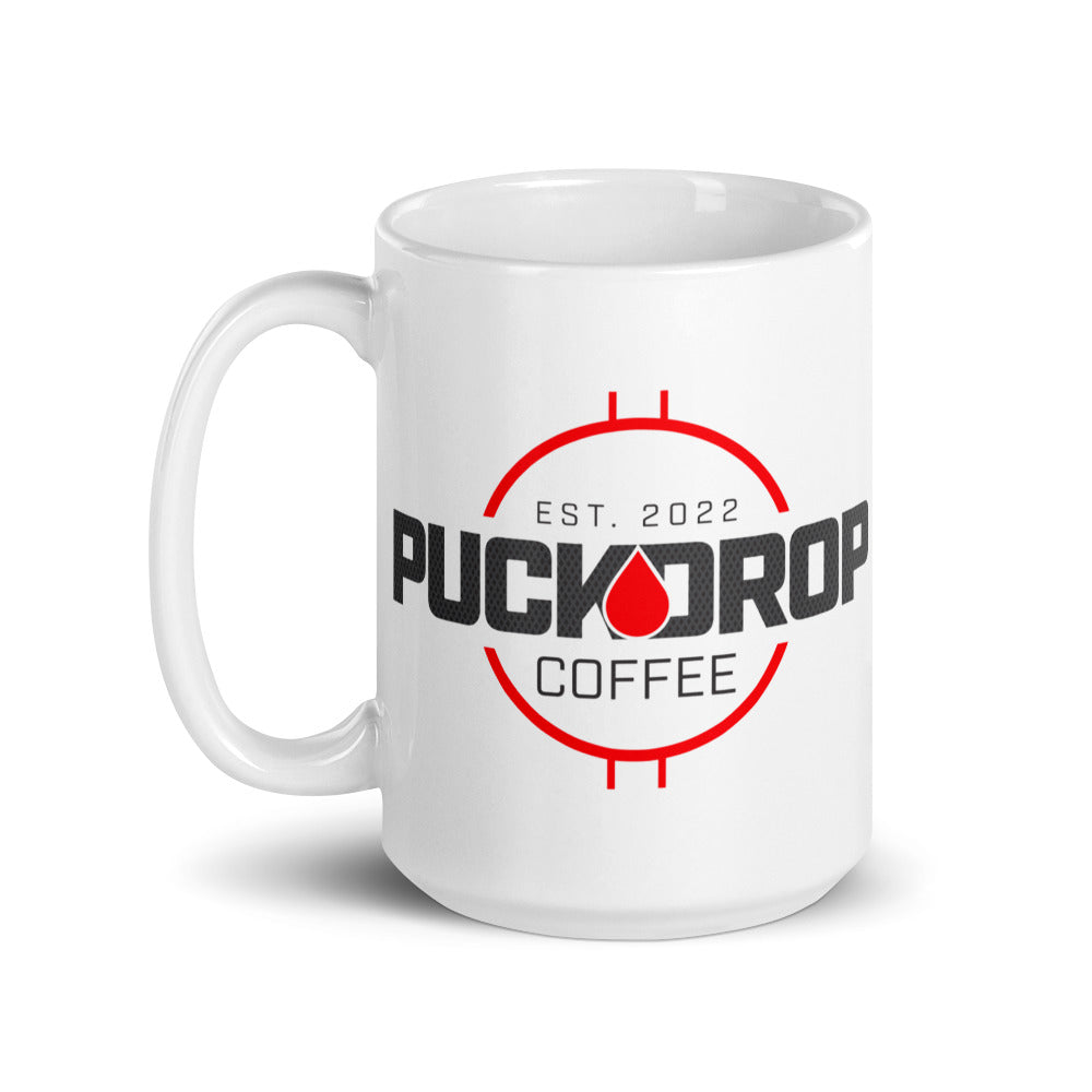 15 oz PUCKDROP White glossy mug