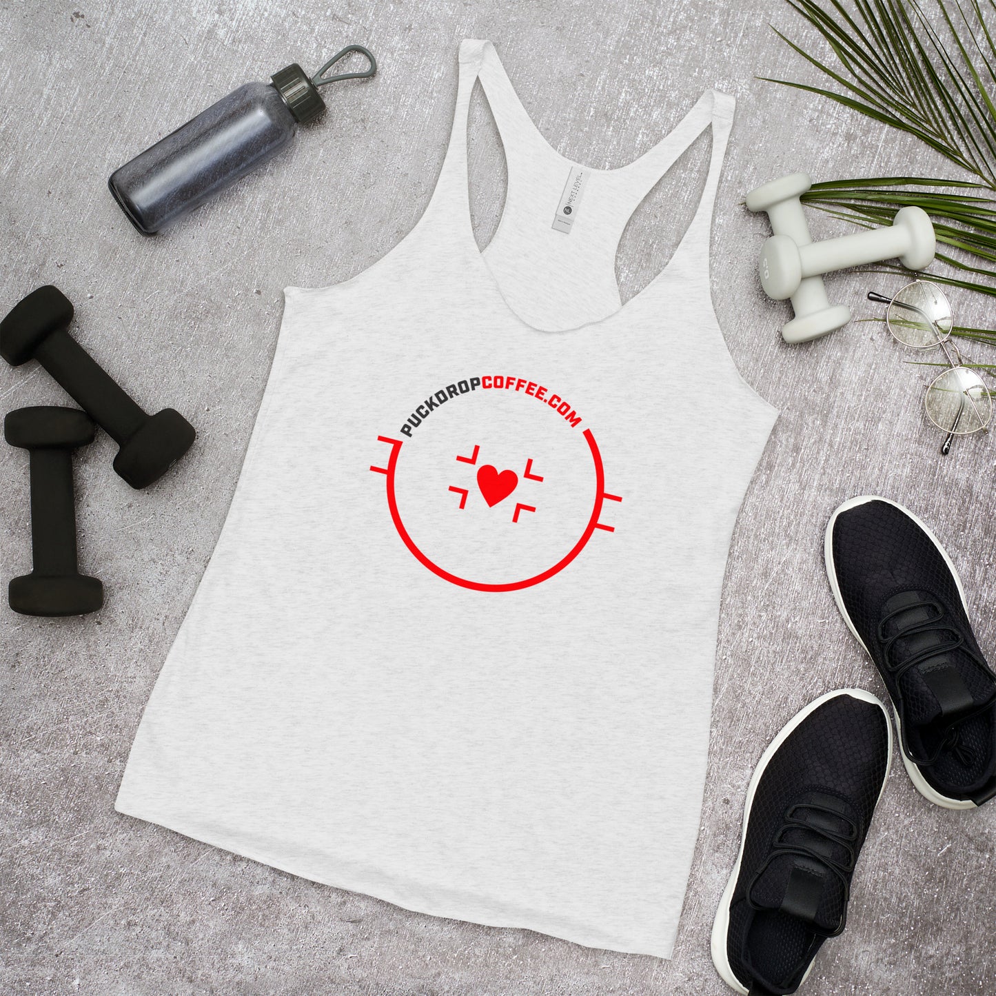 PUCKDROP LOVE Women's Racerback Tank