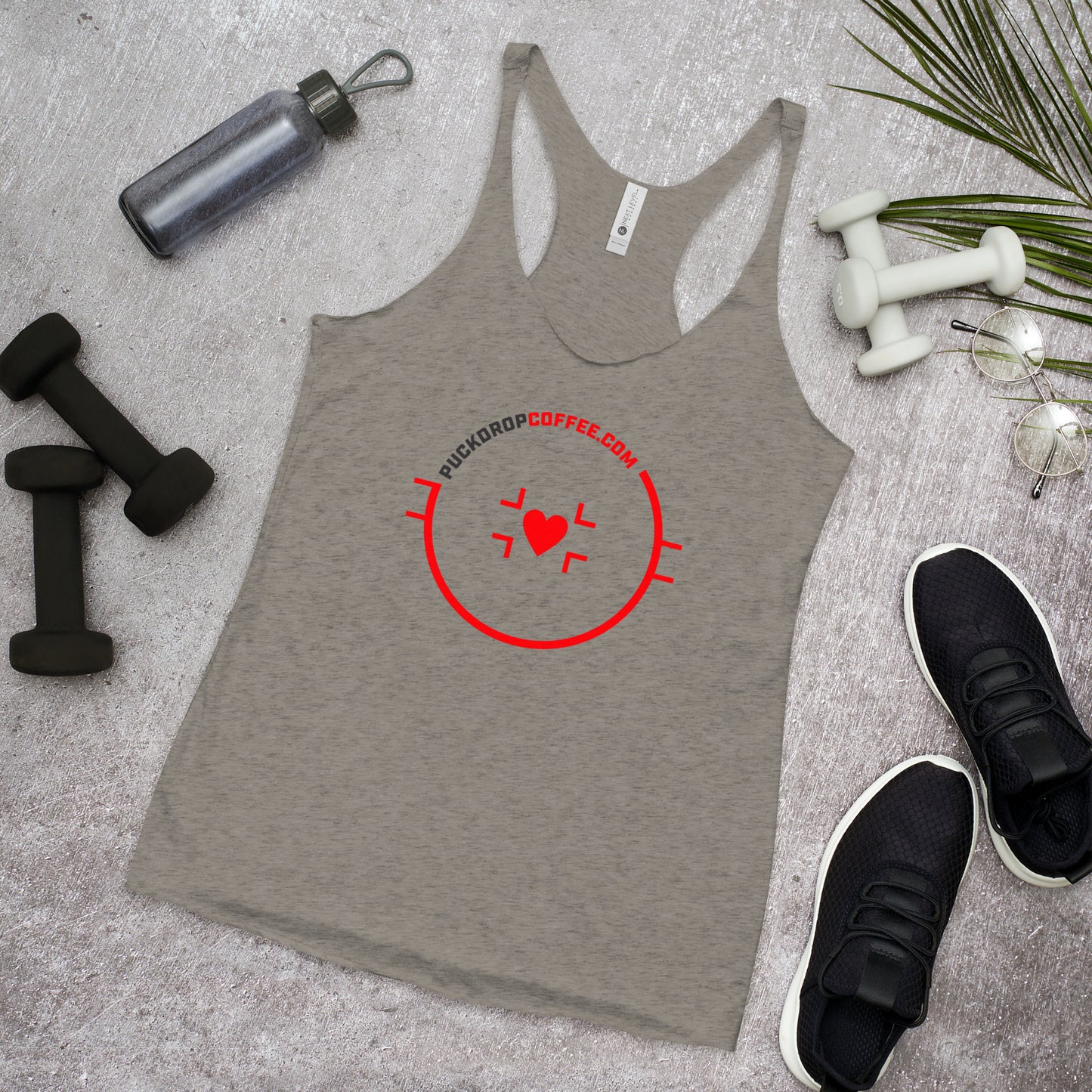 PUCKDROP LOVE Women's Racerback Tank