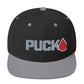 PUCKDROP Flat Brim Snapback Hat