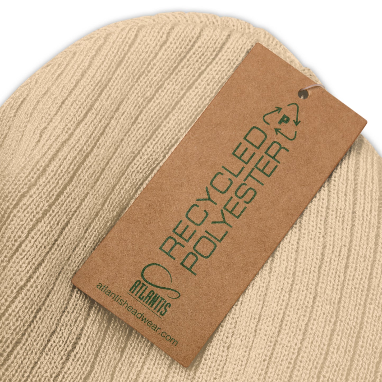 PUCK drop Ribbed knit beanie